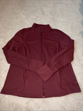 Avia Women's Burgundy Full-Zip Athletic  Jacket size 2XL (20)